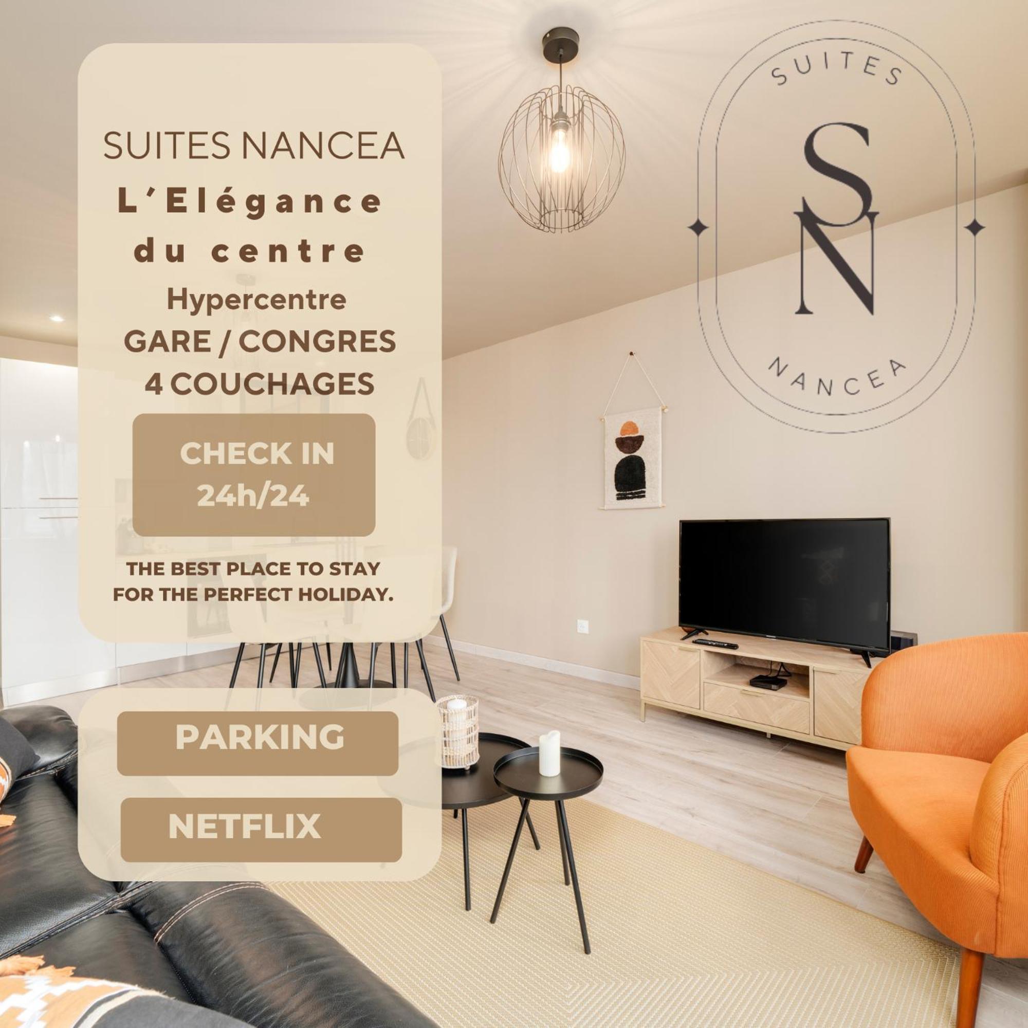 L'Elegance Du Centre - Nancy Gare Congres - Parking - T3 아파트 외부 사진